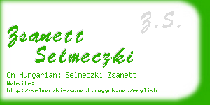 zsanett selmeczki business card